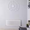 Radiatore Doppio Orizzontale di Design Bianco - 400 x 1000mm - 1052W - Revive
