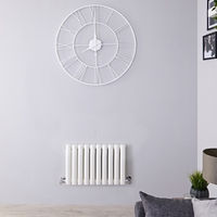 Radiatore Doppio Orizzontale di Design Bianco - 400 x 595mm - 619W - Revive