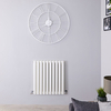 Radiatore Doppio Orizzontale di Design Bianco - 635 x 590mm - 932W - Revive