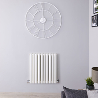 Radiatore Doppio Orizzontale di Design Bianco - 635 x 590mm - 932W - Revive