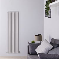 Radiatore Doppio Verticale di Design Grigio Chiaro - 1780 x 472mm - 1868W - Revive