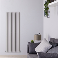 Radiatore Doppio Verticale di Design Grigio Chiaro - 1780 x 590mm - 2335W - Revive