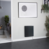 Radiatore Elettrico a Secco - Nero- 900W - con Presa Elettrica - 533 mm x 595 mm - Virtus