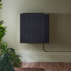 Radiatore Elettrico ad Inerzia con Nucleo in Ceramica - Nero - con Presa Elettrica - 1000W