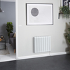 Radiatore Elettrico ad Inerzia con Nucleo in Ceramica 2000 W con Cavo 570 mm x 714 mm Bianco - Kera - ECOSO by Hudson Reed