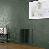 Radiatore Elettrico di Design Orizzontale - Altezza 635mm - Verde - Hudson Reed