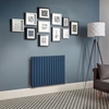 Radiatore Elettrico di Design Orizzontale Alto 635mm - Blu (Deep Sea Blue) - Più Opzioni Disponibili - Revive