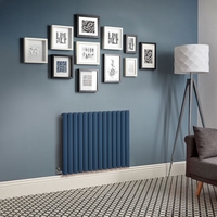 Radiatore Elettrico di Design Orizzontale Alto 635mm - Blu (Deep Sea Blue) - Più Opzioni Disponibili - Revive