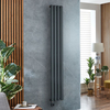 Radiatore Elettrico di Design Verticale - Antracite - 1780mm x 236mm - Elemento Riscaldante Termostatico Wi-Fi a Presa Elettrica
