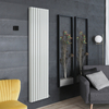 Radiatore Elettrico di Design Verticale - Bianco - 1784 x 472mm (Doppio Pannello) - Scelta di Termostato Wi-Fi - Revive Ardus