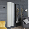 Radiatore Elettrico di Design Verticale - Bianco - 1784 x 590mm (Pannello Doppio) - Scelta di Termostato Wi-Fi - Revive Ardus