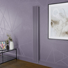 Radiatore Elettrico di Design Verticale - Viola - Scelta di Dimensioni,  Termostato - Hudson Reed