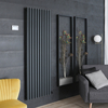Radiatore Elettrico di Design Verticale Antracite - 1784 x 590mm - Scelta di Termostato Wi-Fi - Revive Ardus