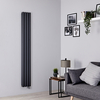 Radiatore Elettrico di Design Verticale Antracite Scelta di Dimensioni,  dell