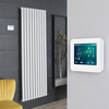 Radiatore Elettrico di Design Verticale Bianco - 1784 x 590mm - con Termostato Wi-Fi Touchscreen