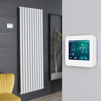 Radiatore Elettrico di Design Verticale Bianco - 1784 x 590mm - con Termostato Wi-Fi Touchscreen