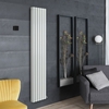 Radiatore Elettrico di Design Verticale Bianco - Alto 1784mm - Scelta di Dimensioni e Termostato Wi-Fi - Revive Ardus