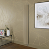 Radiatore Elettrico di Design Verticale Marrone (Elk Brown) - Scelta di Dimensioni,  Termostato e Copri Cavi - Revive