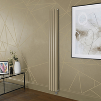 Radiatore Elettrico di Design Verticale Marrone (Elk Brown) - Scelta di Dimensioni,  Termostato e Copri Cavi - Revive