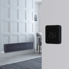 Radiatore Elettrico Tradizionale Antracite a 3 Colonne Orizzontale - 300mm x 1190mm - con Termostato Wi-Fi Retroilluminato