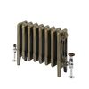 Radiatore in Ghisa a 4 Colonne - 460mm - Ottone Naturale - Scelta di Dimensioni - Mercury