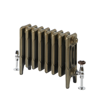 Radiatore in Ghisa a 4 Colonne - 460mm - Ottone Naturale - Scelta di Dimensioni - Mercury