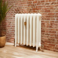 Radiatore in Ghisa Alto 760mm - Finitura Effetto Bianco Antico - Disponibile in Diverse Misure
