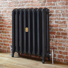 Radiatore in Ghisa con Colone Ovali - 760mm - Nero - Disponibile in Diverse Misure - Erté