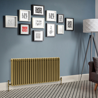 Radiatore Orizzontale a Tripla Colonna Tradizionale Ottone Naturale- 500mm x 1190mm - Regent