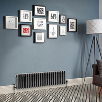 Radiatore Orizzontale a Tripla Colonna Tradizionale Peltro - 300mm x 1190mm - Regent