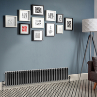 Radiatore Orizzontale a Tripla Colonna Tradizionale Peltro - 300mm x 1595mm - Regent