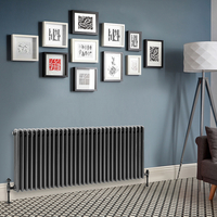 Radiatore Orizzontale a Tripla Colonna Tradizionale Peltro - 600mm x 1415mm - Regent