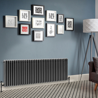 Radiatore Orizzontale a Tripla Colonna Tradizionale Peltro - 600mm x 1595mm - Regent