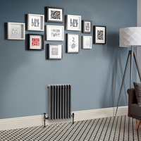 Radiatore Orizzontale a Tripla Colonna Tradizionale Peltro - 600mm x 425mm - Regent