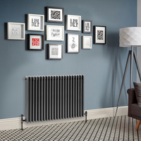 Radiatore Orizzontale a Tripla Colonna Tradizionale Peltro - 750mm x 1010mm - Regent