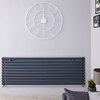 Radiatore Orizzontale Antracite - 1299W - 590 x 1600mm - Revive