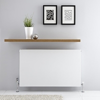 Radiatore Orizzontale Bianco a Piastra Radiante Type 21 - 1646W - 600 x 1000mm - Merus