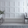 Radiatore Orizzontale Bianco in Stile Ghisa - 300 x 1505 x 68mm - 1050W - Regent