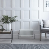 Radiatore Orizzontale Bianco in Stile Ghisa - 300 x 605 x 68mm - 414W - Regent