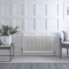 Radiatore Orizzontale Bianco in Stile Ghisa - 600 x 1010 x 100mm - 1608W - Regent