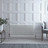 Radiatore Orizzontale Bianco in Stile Ghisa - 600 x 1190 x 68mm - 1476W - Regent