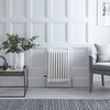 Radiatore Orizzontale Bianco in Stile Ghisa - 600 x 425 x 100mm - 657W - Regent