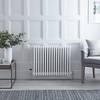 Radiatore Orizzontale Bianco in Stile Ghisa - 600 x 785 x 139mm - 1613W - Regent