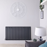 Radiatore Orizzontale di Design Antracite - 635 x 1190mm - 1064W - Delta