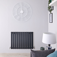 Radiatore Orizzontale di Design Antracite - 635 x 840mm - 751W - Delta