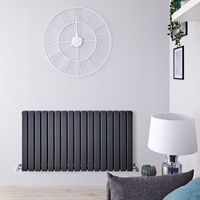 Radiatore Orizzontale Doppio di Design Antracite - 635 x 1190mm - 1624W - Delta