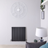 Radiatore Orizzontale Doppio di Design Antracite - 635 x 630mm - 860W - Delta