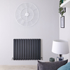 Radiatore Orizzontale Doppio di Design Antracite - 635 x 840mm - 1146W - Delta