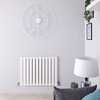 Radiatore Orizzontale Doppio di Design Bianco - 635 x 840mm - 1146W - Delta