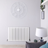 Radiatore Orizzontale Doppio di Design Bianco - 635 x 980mm - 1338W - Delta
